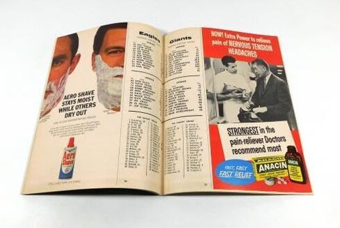 1965 New York Giants at Philadelphia Eagles NFL Football Program 9-26-65 - NFL Programs in Saudi Arabia