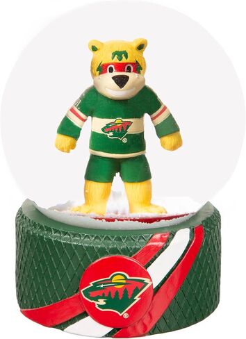 NHL Minnesota Wild Snow Globe, Officially Licensed Water Globe with Team Logo, Christmas Holiday Tabletop Decoration for Home, Gift for Men and Women Hockey Fans in Saudi Arabia