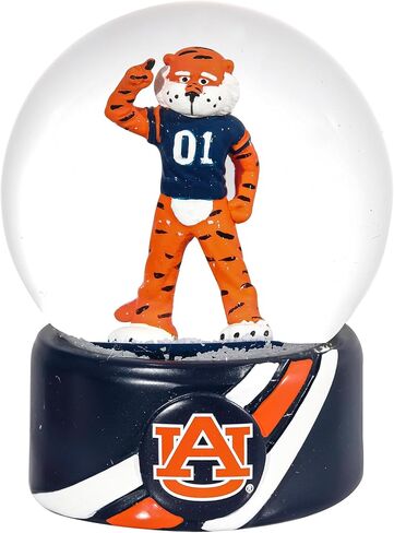 NCAA Auburn University Snow Globe, Officially Licensed College Sports Water Globe with Team Logo, Christmas Holiday Tabletop Decoration for Home, Alumni Gift for Men and Women Fans in Saudi Arabia