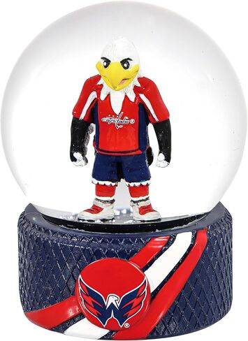 NHL Washington Capitals Snow Globe, Officially Licensed Water Globe with Team Logo, Christmas Holiday Tabletop Decoration for Home, Gift for Men and Women Hockey Fans in Saudi Arabia