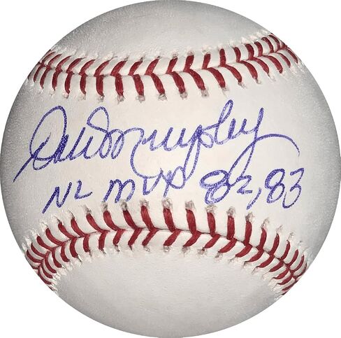 Dale Murphy Autographed Official MLB Baseball NL MVP Inscription - Hand Signed & JSA Authenticated in Saudi Arabia
