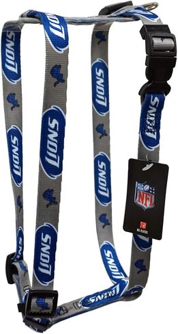 Rico Detroit Football Lions Small 5/8 Inch Wide Adjustable Pet Harness 12"" - 18"" in Saudi Arabia