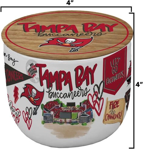 NFL Loco Fan 16oz Ceramic Candle in Kuwait