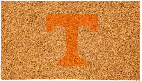 Team Sports America NCAA University of Tennessee Natural Coir Doormat | Official Full Color Team Logo | 28 x 16 Inches | Non Slip Back | Front Door Welcome Floor Mats | Indoor Outdoor Entrance Rug in Saudi Arabia