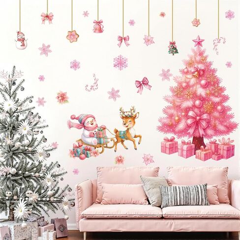 TOARTI Merry Christmas Wall Sticker DIY Christmas Trees Wall Decal for Living Room Bedroom Wall Decoration Xmas Holiday Party Supplies Xmas Trees Sticker in Saudi Arabia
