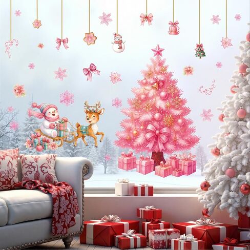 TOARTI Merry Christmas Wall Sticker DIY Christmas Trees Wall Decal for Living Room Bedroom Wall Decoration Xmas Holiday Party Supplies Xmas Trees Sticker in Saudi Arabia