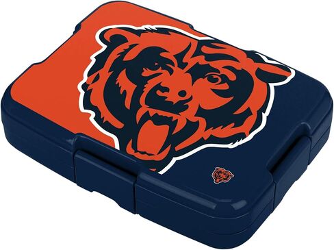 FOCO NFL Unisex-Adult Officially Licensed 2-Tone Big Logo Team Color Football Leak Proof 5 Compartment Bento Lunch Box - Buffalo Bills in Saudi Arabia