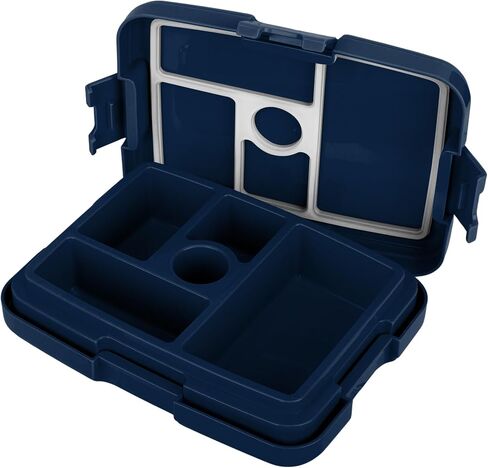 FOCO NFL Unisex-Adult Officially Licensed 2-Tone Big Logo Team Color Football Leak Proof 5 Compartment Bento Lunch Box - Buffalo Bills in Saudi Arabia