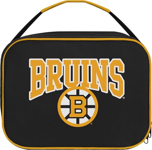 FOCO NHL Unisex-Adult Officially Licensed Wordmark Team Color Big Logo Hockey Zip Closure 7L Lunch Bag - Boston Bruins in Saudi Arabia