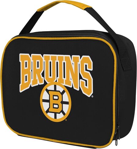 FOCO NHL Unisex-Adult Officially Licensed Wordmark Team Color Big Logo Hockey Zip Closure 7L Lunch Bag - Boston Bruins in Saudi Arabia