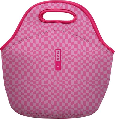حقيبة Sok It LunchTote بسحاب معزولة من النيوبرين (مربوطة بالبهجة، حقيبة غداء كبيرة جدًا بسعة 6.5 لتر) in Kuwait