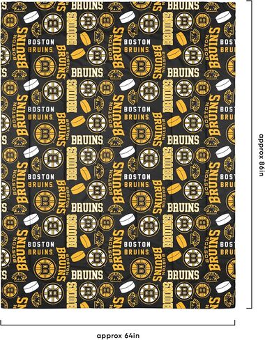 FOCO Boston Bruins NHL Team Color Bed in a Bag Comforter Bedding 5 Piece Set - Twin in Saudi Arabia