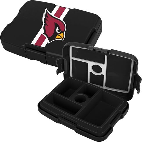 FOCO NFL Unisex-Adult Officially Licensed Team Color Stripe Primary Logo Football Leak Proof 5 Compartment Bento Lunch Box - Buffalo Bills in Saudi Arabia