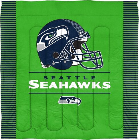 Northwest NFL Seattle Seahawks Comforter and Sham Set, Full/Queen, Draft in Saudi Arabia