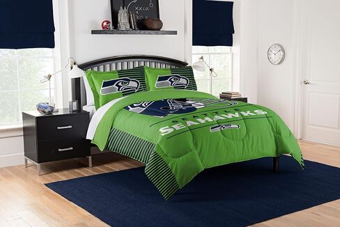 Northwest NFL Seattle Seahawks Comforter and Sham Set, Full/Queen, Draft in Saudi Arabia