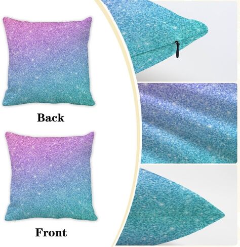 Set of 2 Throw Pillow Covers Cottage Bed Cotton Velvet Throw Pillows Covers Rustic Art Decor Funky Cute Throw Pillow Cover Sparkly Glitter Design Washable Throw Pillows Cover 20x20 in in Saudi Arabia