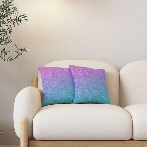 Set of 2 Throw Pillow Covers Cottage Bed Cotton Velvet Throw Pillows Covers Rustic Art Decor Funky Cute Throw Pillow Cover Sparkly Glitter Design Washable Throw Pillows Cover 20x20 in in Saudi Arabia