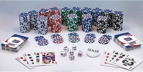 MasterPieces Casino - NFL New York Giants - 300 Piece Poker Chip Set with Carrying Case in Saudi Arabia