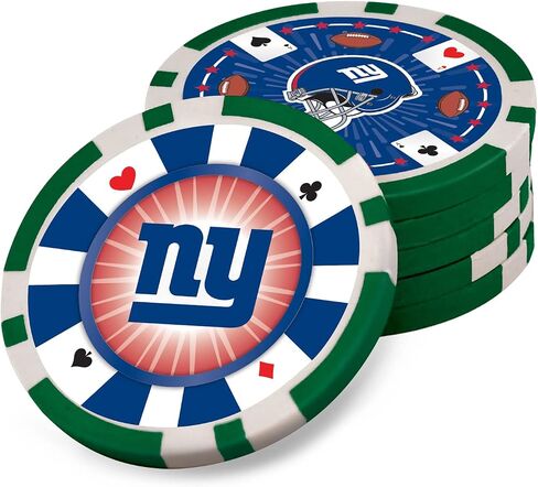 MasterPieces Casino - NFL New York Giants - 300 Piece Poker Chip Set with Carrying Case in Saudi Arabia