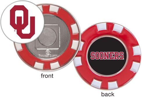 WinCraft Oklahoma Sooners Ball Marker Poker Chip Metal, 1.5" Diameter, 1/8" Thick, Removable Marker, Big Kid, Adult in Saudi Arabia