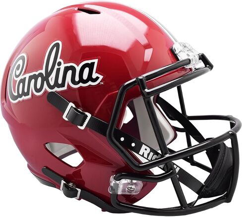 خوذة Riddell NCAA South Carolina Fighting Gamecocks نسخة طبق الأصل بالحجم الكامل، مقاس واحد، لون الفريق in Saudi Arabia