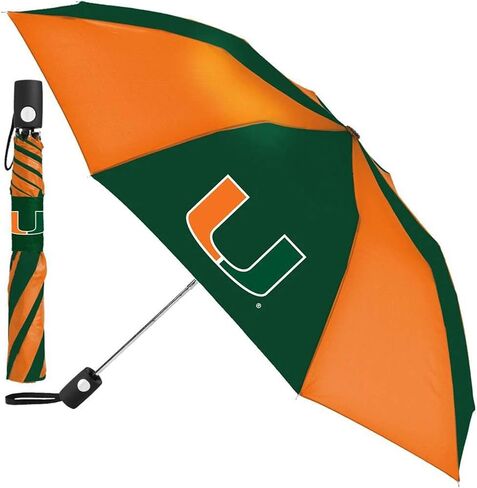 مظلة WinCraft Miami Hurricanes - قابلة للطي تلقائيًا in Saudi Arabia