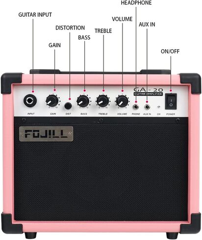 Fojill Full Size 4 Four String Electric Bass Guitar 20W Amplifier Amp Right Hand Beginner Starter Kit Set Combo Bundle Accessory Gig Bag,Strap,Picks,Capo,Noiselss Cable,Strings (Black) in Saudi Arabia