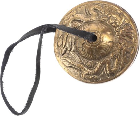 1Pair Nepal Copper Finger Cymbals Spiritual Bell Rhythm Instrument for Yoga Mindfulness and Cultural Enrichment Enhance Rhythm and Coordination Skills Rituals in Saudi Arabia