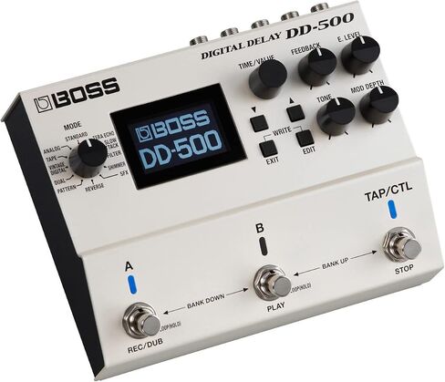 حزمة التأخير الرقمية Boss DD-500 مع كابل أداة Gearlux وكابل التصحيح واللقطات in Saudi Arabia
