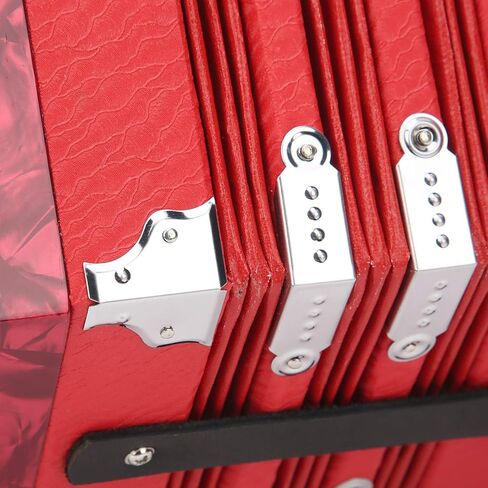 Eujgoov Concertina Instrument, Portable Professional in 3 Colors for Adults and Children, Convenient To Carry, Develop Musical (Sky Blue) in Saudi Arabia