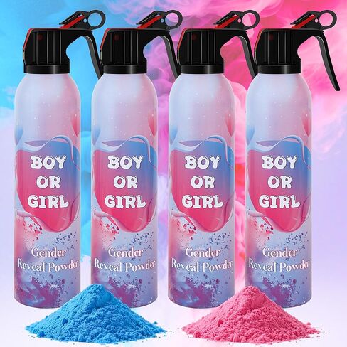 Large Gender Reveal Smoke Bombs 2 Packs, Pink Biodegradable Powder Spray for Baby Girl Reveal, Long-Lasting 10ft Smoke Effect, Unique Gender Reveal Ideas & Party Decorations in Kuwait