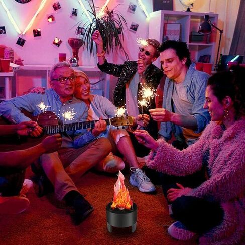 Lancoon 3D LED وهمية لهب النار ضوء، الاصطناعي الخفقان لهب مصباح لمبة تأثير النار الكهربائية في الأماكن المغلقة لعيد الميلاد عيد الهالوين مهرجان الحدث حزب نادي الديكور in Kuwait