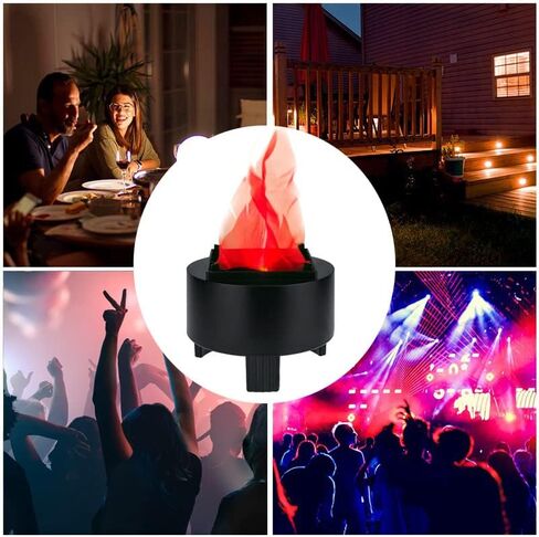 Lancoon 3D LED وهمية لهب النار ضوء، الاصطناعي الخفقان لهب مصباح لمبة تأثير النار الكهربائية في الأماكن المغلقة لعيد الميلاد عيد الهالوين مهرجان الحدث حزب نادي الديكور in Kuwait