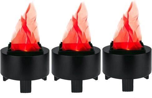 Lancoon 3D LED وهمية لهب النار ضوء، الاصطناعي الخفقان لهب مصباح لمبة تأثير النار الكهربائية في الأماكن المغلقة لعيد الميلاد عيد الهالوين مهرجان الحدث حزب نادي الديكور in Kuwait