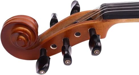 16.5 Inch 5-String Electric Viola - FCGDA Tuning Electric Acoustic Viola for Students, Adults, Professional - Handmade Maple & Spruce Body with Ebony Fittings, Case, Bow (Black) in Kuwait