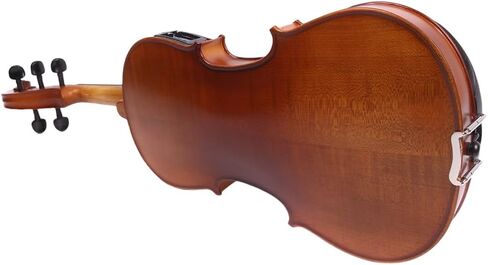 16.5 Inch 5-String Electric Viola - FCGDA Tuning Electric Acoustic Viola for Students, Adults, Professional - Handmade Maple & Spruce Body with Ebony Fittings, Case, Bow (Black) in Kuwait