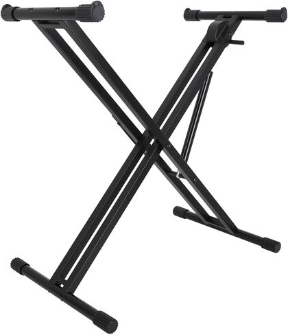 Rockville RKS-AIR Keyboard Stand, Gas Spring, Adjustable 22-38in| Hydraulic One-Button Folding, Double X-Style, 110lb Capacity in Saudi Arabia