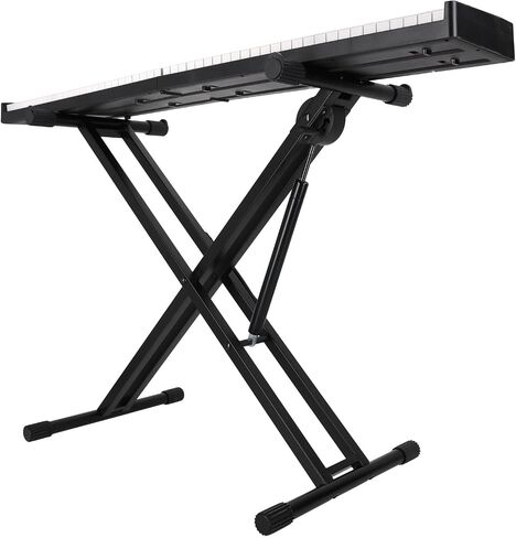 Rockville RKS-AIR Keyboard Stand, Gas Spring, Adjustable 22-38in| Hydraulic One-Button Folding, Double X-Style, 110lb Capacity in Saudi Arabia