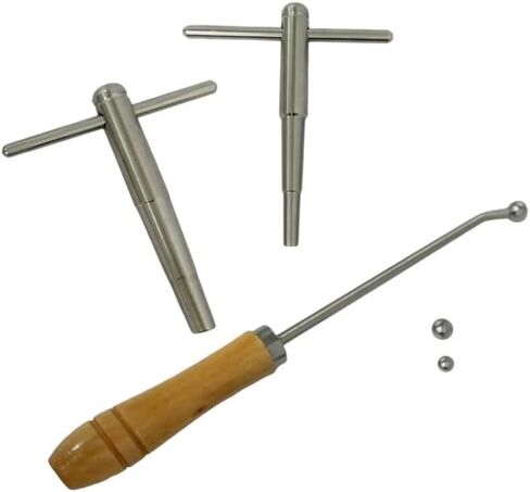 Trumpet Repair Handle – Precision Metal-Ball Head Brass Instrument Maintenance Tool for Trumpet Body and Bell Straightening by Repair Technicians in Saudi Arabia