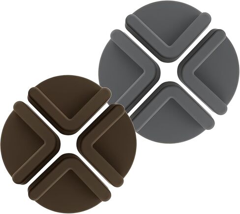 Silicone Non-Slip Cutting Board Feet, Reusable Removable Chopping Boards Feet for Home Kitchen Countertops (Brown) in Saudi Arabia