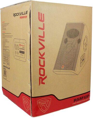 (2) RockvilIe RSM12P 12" 1000 Watt 2-Way Passive Stage Floor Monitor Speakers in Saudi Arabia