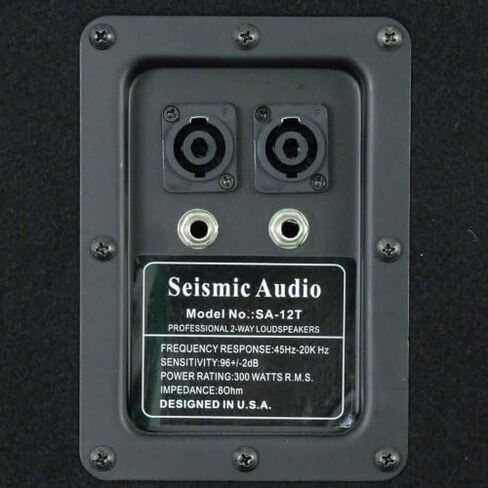 Seismic Audio - Pair of 12" PA DJ Speakers 600 Watts PRO Audio - Mains, Monitors, Bands, Karaoke, Churches, Weddings in Saudi Arabia