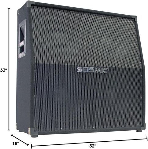 الصوت الزلزالي - 412 خزانة مكبر صوت جيتار مائل - 4x12 400 وات PA/DJ PRO AUDIO in Kuwait