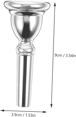 Euphonium Mouthpiece Accessory Durable Plated Design for Professional Wind Instruments Smooth Tone Loud Sound for Beginners Professionals in Saudi Arabia