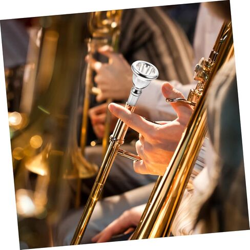 Euphonium Mouthpiece Accessory Durable Plated Design for Professional Wind Instruments Smooth Tone Loud Sound for Beginners Professionals in Saudi Arabia