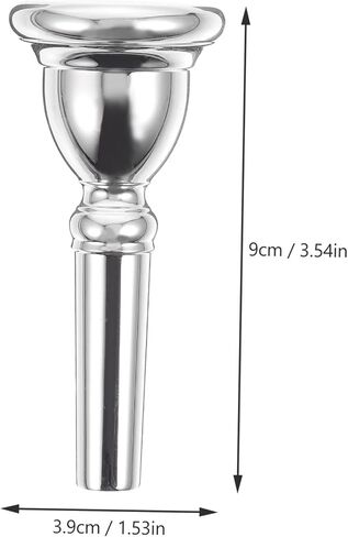 Tuba Trombone Mouthpiece Euphonium Part Silver Plated for Professional Musicians in Saudi Arabia