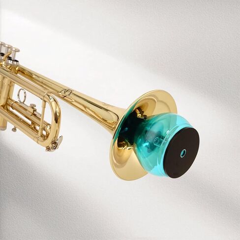 Trumpet Practice Mute - Lightweight Trumpet Accessory - 80% Volume Reduction - Blue - Fits All Trumpets in Saudi Arabia