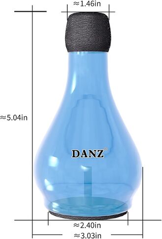 Trumpet Practice Mute - Lightweight Trumpet Accessory - 80% Volume Reduction - Blue - Fits All Trumpets in Saudi Arabia