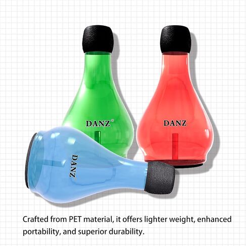 Trumpet Practice Mute - Lightweight Trumpet Accessory - 80% Volume Reduction - Blue - Fits All Trumpets in Saudi Arabia