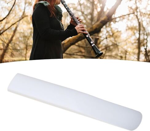 5 Pieces Clarinet Reeds, Bb Clarinet Resin Reeds Traditional Strength 2.5 Reeds Thinner Reeds Tip for Practice and Performance (White) in Saudi Arabia